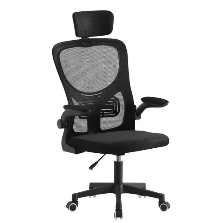 1 Silla de Oficina con Soporte Lumbar Giratoria Escritorio Sillon Ruedas Despacho casa salon habitacion ergonómica Gaming, escritorio, con reposacabezas 118cm negro rosa - 1