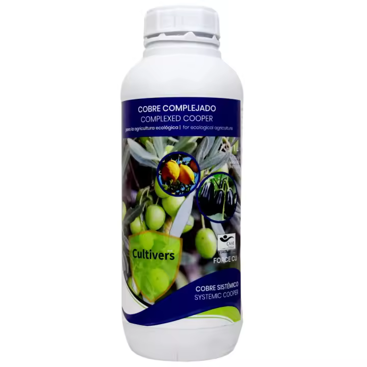 CULTIVERS Fertilizante con Efecto Fungicida de Cobre Ecológico 1 L. Abono para la Mejora del Sistema de Defensa de la Planta - 1