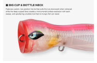 Noeby Señuelo De Pesca Super Poper 140mm 74.5g Lure De Superficie Con Gran Salpicadura Wobbler Reinforced Artificial Duro Para Pesca En Oceano GT Tuna - details 6