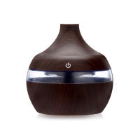 Humidificador De Aire 300ml Con Diffusor De Aceites Esenciales 7 Colores Aromaterapia Cable USB Fresadores De Aire De Madera Para Dormitorio - details 4