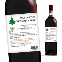 Etiquetas De Vino Con Diseño De Árbol Navideño Y Prescripción Divertida 6pcs Etiquetas De Botella De Vino De Cumpleaños Aniversario Regalo Novelty Tamaño 12x10cm - details 0