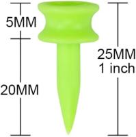 Golf Tees plástico 25MM 100 cuenta pequeño verde Golf Tees 1 pulgada - details 0