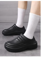 Nuevos Zapatos Casuales Para Hombres Impermeables Antideslizantes Con Suela Suave Y Gruesa Botas De Lluvia Para Exteriores Talla Grande - details 6
