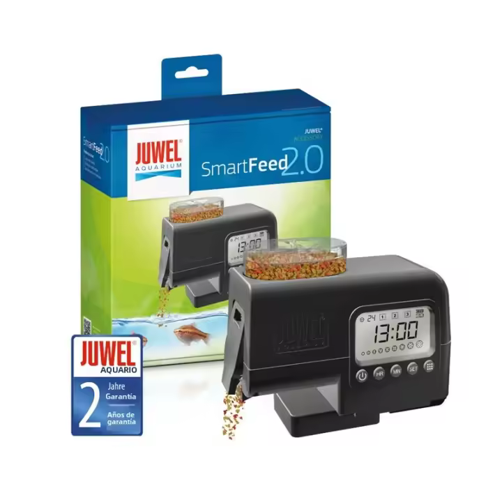 JUWEL Aquarium SMARTFEED 2.0 Alimentador Automático De Peces Con Timer Digital LCD Capacidad Máxima 110ml Material Plástico - 1