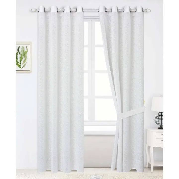 FARFALLAROSSA® | Cortinas Dormitorio 1 Piezas 140x260 CM Blackout Curtains con Ojales Cortinas Grises Opacas Cortinas para Habitacion Salon/Comedor - 1