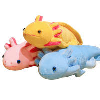 Juguete De Peluche Kawaii 45cm Nuevo Colorido Newt Axolotl Salamandra Falsa Pesca Almohada Larga Dulce Para Niños Regalo - details 6