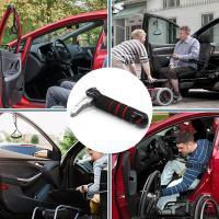 Ayuda De Mano Para Coche Con Corte De Cinturón Y Rompe Ventanas Asistente De Latch Para Puerta Barra De Agarre Para Ancianos Herramienta De Escape De Emergencia - details 2