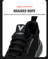 Zapatos De Seguridad Para Hombre Con Punta De Acero Indestructibles Y Protección Contra Punzadas Botas De Trabajo Ligeras Y Resistentes - details 14