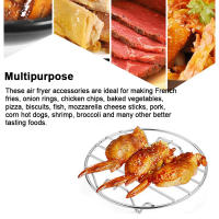 Rack De Asado Redondo De Acero Inoxidable Para Air Fryer Tamaño 6-7 Pulgadas Relleno Sencillo Para Cocinar Y Almohadilla De Parrilla Para Almohadillas De Almohadilla - details 2