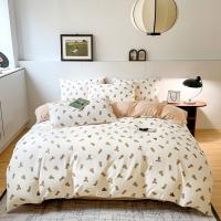 Juego de Funda Nórdica 4 Piezas-Ropa de Cama Algodón Lavado con Jacquard Elegante-Tacto Extra Suave, Varios Tamaño Disponible - details 1