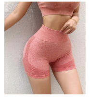 Shorts De Yoga Para Mujer Cintura Alta Secado Rápido Fitness Running Pantalones Deportivos Sin Costuras Transpirables Cómodos - details 10