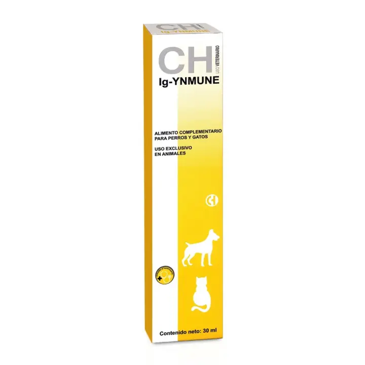 Ig-YNMUNE pasta de 30ml suplemento para fortalecer el sistema inmunológico para perros y gatos Chemical Ibérica - 1