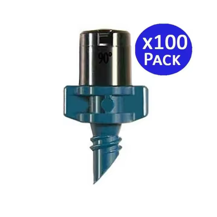 Suinga Pack 100 Microaspersores de Riego 90º para Tubería de Goteo - 1