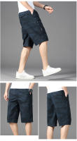 Shorts Casuales Para Hombre De Algodón Cómodo De Longitud Rodilla Con Bolsillo Cierre De Cremallera Estilo Recto Y Relajado Para Playa Y Correr - details 1