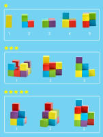 Juego De Construcción De Cubos De Madera Colorida Para Niños 50 Piezas Juguete Educativo Para Boys Y Girls Regalo De Cumpleaños Ideal Para Edades 3-12 Años - details 5