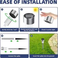Luces Solares Para Jardín Impermeables Iluminación De Paisaje Para Vía Larga Y Jardín Decoración De Jardín Con Lámpara De Pared Solar Recargable LED Moderna - details 15