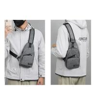 Bolsa De Pecho Para Hombre Gran Capacidad Deportes Al Aire Libre Moda Casual Bolso Transversal Hombro Unico Bolsa Pequeña De Hombro - details 2