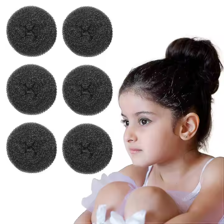 6pcs Donut Hair Bun Maker For Kids, Ballet Buns Maker Hair Donut Bun Maker For Adults Easy Bun Hair Bun Maker - 1