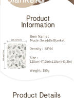 Mullidor Manta De Muselina Para Bebé - Grande Transpirable Y Confortable Perfecta Para Empaquetar Y Abrazar Unisex Algodón 100% Apto Para Todas Las Estaciones - details 1