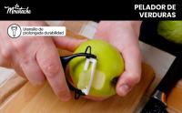 LA MOUSTACHE Juego de Cuchillos de Cocina Profesionales con Pelador y Tijeras, 7 Piezas - Mármol - details 3