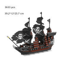Barco Pirata De Miniatura De Coleccionista Único Tema De Aventura Juguete Para Enthusiasts Ideal Regalo Para Adultos Sin Batería Hecho De Plástico ABS - details 4