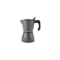 Cafetera italiana Oroley Negra Stone de estilo tradicional de 6, 9 y 12 tazas en color negro/piedra apta para vitrocerámica, inducción, fuego y gas - details 0