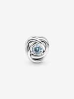 Pandora - Charm Círculo de Eternidad Azul Aguamarina de Marzo - Plata de Lei - details 0