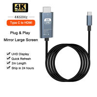 Adaptador USB C a HDMI 4K 60Hz Cable Tipo C HDTV Convertidor Para iPhone 15 TV Convertidor MacBook Air iPad Samsung Laptop - details 9