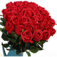 1/3/5Pcs Rosa Artificial 50cm Flores De Seda Para Decoración De Bodas Casamientos Hogar Jardín Decoración De Habitaciones - details 1