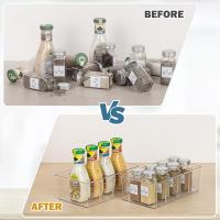 Paquete de 2 cajas organizadoras de almacenamiento de alimentos, transparentes para desthink, Cocina, refrigerador, Organización y almacenamiento de armarios. - details 3