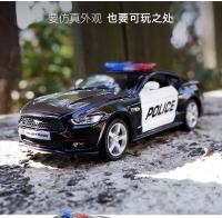 Ford Mustang Policial 1:36 Coche De Metal Alelojado a Escala Modelo De Juguete Para Coleccionistas Y Niños Regalo A195 - details 5