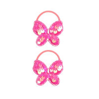 2PCS Cinturones Elásticos Para El Cabello De Niñas Con Escamas De Pez Y Mariposa Accesorios De Princesa Lindos Headwear Para Niños - details 0