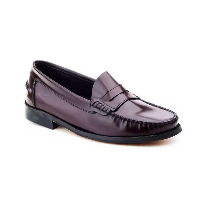 Iberico Shoes Ibérico Shoes 1003 Burdeos para Hombre Hechos en España - Zapatos de Cuero con Suela de Cuero - 1