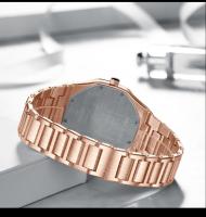 Reloj De Pulsera De Lujo Para Hombres Y Mujeres En Color Rosa Oro Con Correa De Acero Inoxidable Y Cierre De Seguridad Reloj De Moda Negra Resistente Al Agua De 40mm - details 6
