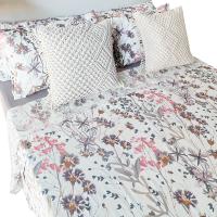 Juego de Sábanas Alo Home 100% Algodón Estampado Floral Violetas Cama 90/135cm - details 0