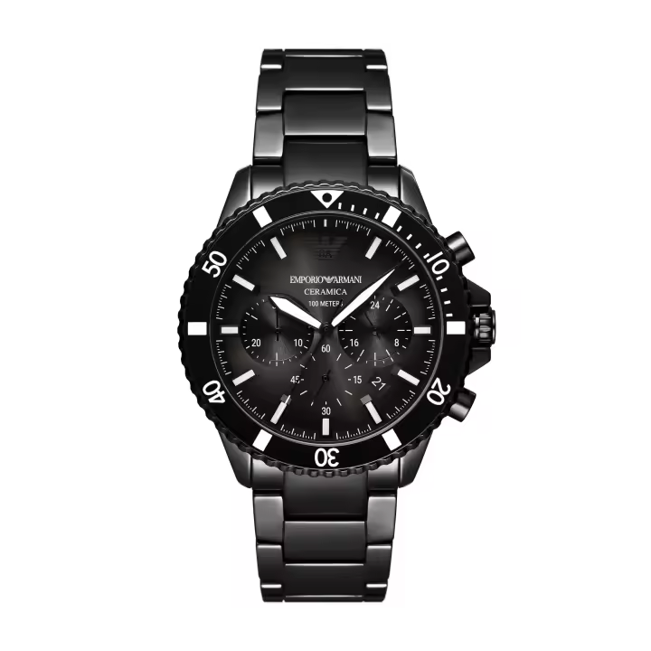 Emporio Armani Reloj CERAMIC，BLACK，QUARTZ/CHRONO AR70010 - 1