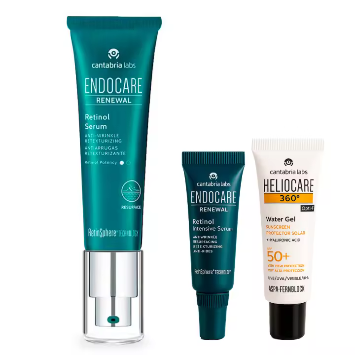 Cantabria Endocare Renewal Retinol Sérum 30 ml + Regalo Renewal Intensive Sérum 3 ml Y Heliocare Water Gel Spf50+ 3 ml - 1