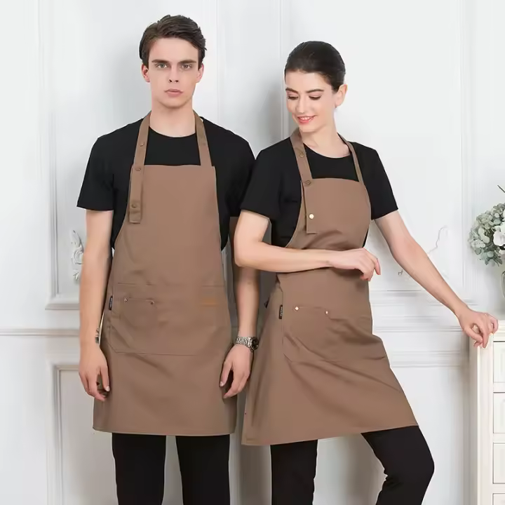 Delantal De Cocina Delgado Y Cómodo 1pc Para Mujer Y Hombre Chef Trabajo En Grill Restaurante Tienda Cafeterías Estudios De Belleza Uñas Uniforme - 1