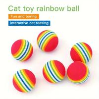 Juguete Para Gatos Interactivo Bola De Esponja Suave Para Mascotas Interior Ideal Para Gatos Jóvenes Y Adultos Juguete Favorito Para Gatos - details 0