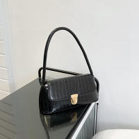 Bolso De Hombro Para Mujer Moda Versátil Pequeño Cuadrado PU Con Patrón De Piedras Bolsa De Mala Suerte Estilo Vintage Para Fiestas - details 1