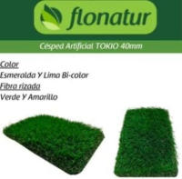 Césped Artificial TOKIO 40 mm Natural y Realista | Suave y Denso | Resistente UV | Hilo en Forma de C | Reciclable y No Tóxico | Alta Densidad 18.900 Puntadas | Drenaje 800 l/h/m² - details 1