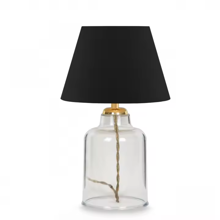 Lámpara de noche 30 cm. negro, tipo E27 Max 60 W WELLHOME - 1