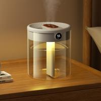 Humidificador de Aire de Doble Boquilla de 2L con Pantalla LCD de Humedad - Blanco - details 2