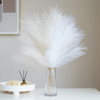 5/10Pcs Pampas Artificial Flor Para Decoración De Hogar Boda Y Jardín Arreglo Floral Falso Planta En Vaso Guirnalda Exterior - details 4