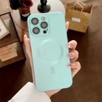 Funda De Teléfono De Lujo Magsafe Con Carga Inalámbrica Para iPhone 15 14 13 12 11 pro Max 15 plus Magnética Mate Protección De Lente Bumper - details 8