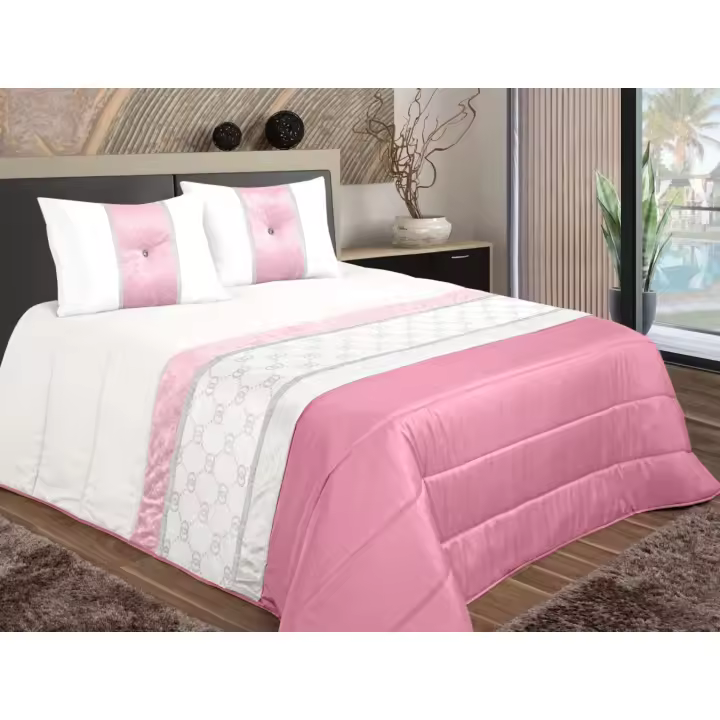 ARISE SHOP-Colcha decorativa ELMA, con cojines relleno incluido,edredones cama edredon bouti calidad superior,Cómodo y duradero vale para Cama135/150cm Tamaño 250x260cm - 1