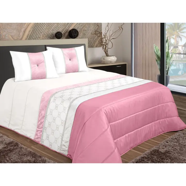 ARISE SHOP-Colcha decorativa ELMA, con cojines relleno incluido,edredones cama edredon bouti calidad superior,Cómodo y duradero vale para Cama135/150cm Tamaño 250x260cm - 1