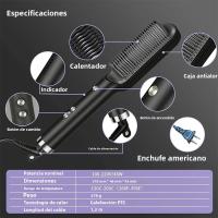 Cepillo De Pelo Eléctrico Para Llevar Rizador Y Secador Cerámico Calentamiento Rápido Profesional Moda Adecuado Para Hombres Y Mujeres - details 5