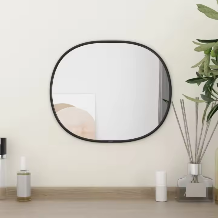 vidaXL Espejo de Pared Dorado Colgante Dormitorio Tocador Salón Decoración Color Dorado,  Negro,  Plateado y mas - 1