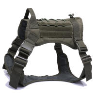 Harnés Táctico Para Perros De Tamaño Pequeño Mediano Grande Con Correa Y Collar De Entrenamiento Militar Para Caminar Y Caza - details 14